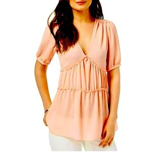 NWT Michael Kors Crepe Blouse Sz M